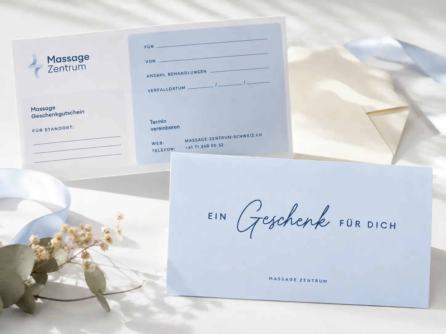 Massage-Gutschein für eine Behandlung im Massage Zentrum Reinach